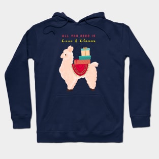 All You Need Is Love And Llama Hoodie